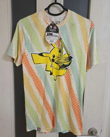 피카츄 라멘 T셔츠 XS 사이즈 멀티 컬러