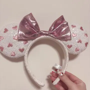 디즈니 하트 무늬 머리띠