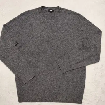 새상품급! 유니클로 캐시미어 크루넥 스웨터 2024 모델 그레이 L