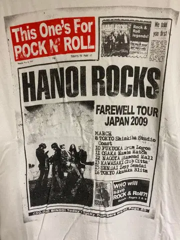 HANOI ROCKS 2009 티셔츠