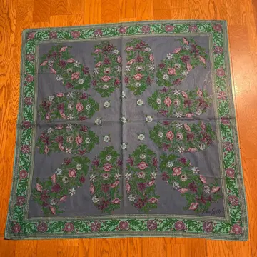 Ken Scott 꽃무늬 스카프 약 90cm 면 100