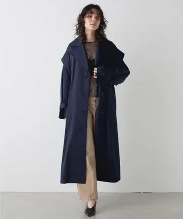 미사용에 가까운 윔 가젯 [ THE PAUSE ] 2WAY 트렌치코트