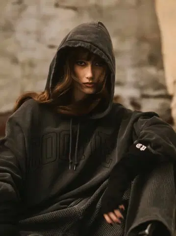 Pigment Dyed Open End Yarn Sweat Hoodie