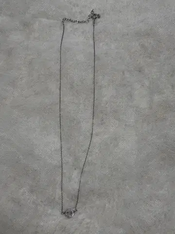 반돔 야마다 실버 원형 펜던트 목걸이