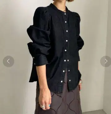 AMERI DENIM POOFY BLOUSE