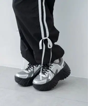 WEGO 통굽 스니커즈 실버