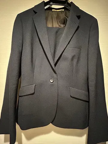 ORIHICA 워셔블 수트 자켓 크롭 팬츠 상하의 세트 네이비