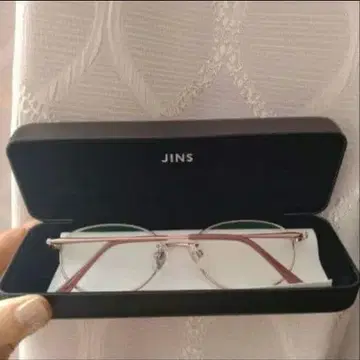 최저가! [ 거의 새상품 ] JINS Rim Metal 렌즈 도수 없음