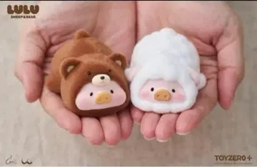 LULU SHEEP & BEAR 피규어 2체 세트