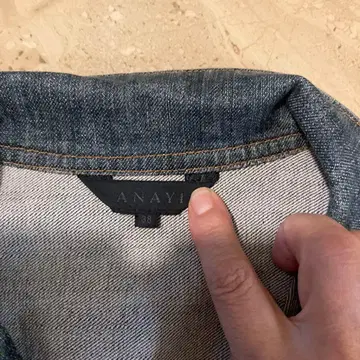 ANAYI 아나이 데님 자켓 사이즈 38 블루 파란색 M