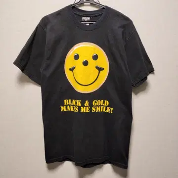 스마일 T셔츠 블랙 사이즈 M