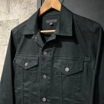 유니클로 G 트윌 자켓 블랙 L 스트레치 크롭 기장