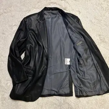 새상품급 니치와 윈드아머 램 가죽 테일러드 자켓 블랙 L