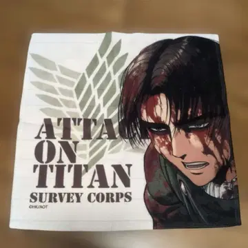 진격의 거인 극세사 리바이 크로스 타월 손수건