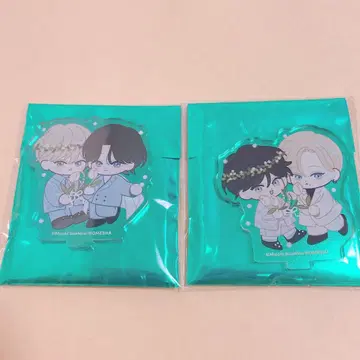 밑면 넓은 콜라보 카페 아크릴 스탠드 하우멜 하구키스