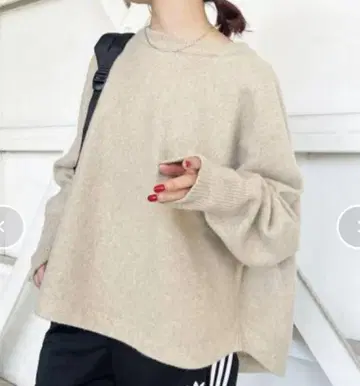 Spick & Span/돌먼 슬리브 니트 풀오버 베이지