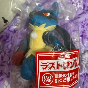 포켓몬 제일복권 라스트 원상 메가 루카리오 봉제 인형