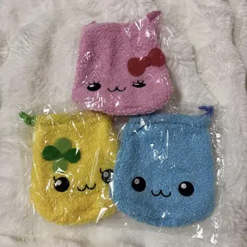 시즈쿠짱 복슬복슬 복조리 파우치 시즈쿠짱 우루오이짱 허니짱