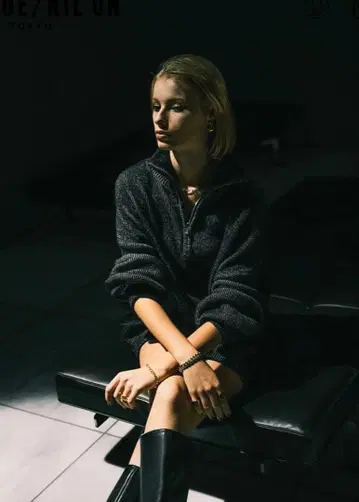 NIL DUE / NIL UN TOKYO 하프 지퍼 니트 완판