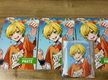 AMPTAK x COLORS  군 브로마이드 3장 스퀘어 캔뱃지