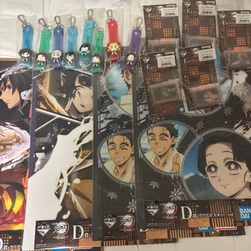 제일복권 귀멸의 칼날 쵸코놋코, 포스터 등 하위상 세트