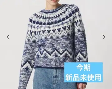 BATONER 네이비 긴팔 니트 스웨터 FREE 사이즈 024