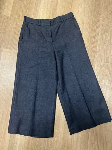 다크 그레이 와이드 레그 가우초 팬츠