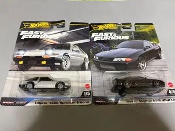 핫휠 와일드 스피드 AE86 R32 GT-R 2대 세트