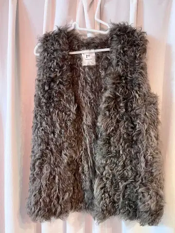 1er Arrondissement 양가죽 베스트 38 그레이