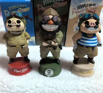 GBL 붉은 돼지 피규어 3체 세트