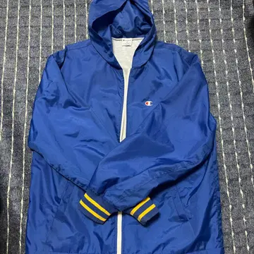 Champion 후드 부착 나일론 자켓 M 파랑