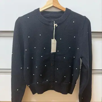 lawgy 펄 가디건 블랙