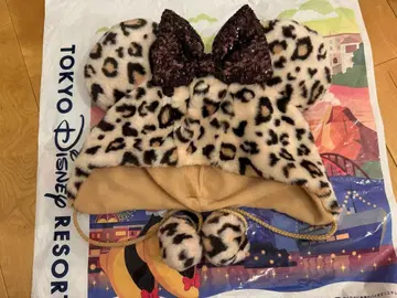 [ 새상품급 ] 디즈니 팬캡 레오파드 무늬