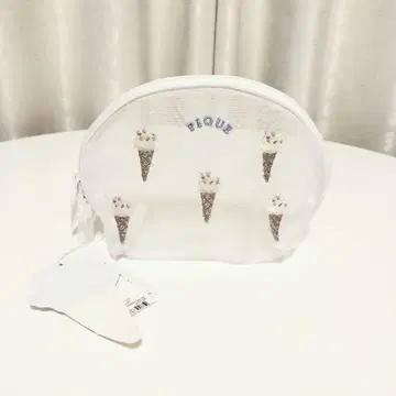 미사용 새상품 젤라또피케 파우치 아이스크림 자수 가방 포함