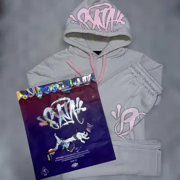 Syna World 그레이&핑크 셋업 M 사이즈