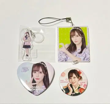 =LOVE 이코러브 모로하시 사나 캔뱃지 미니 복권 메지루시 키링