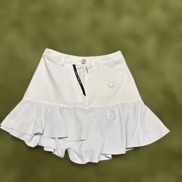 SY32 BY SWEET YEARS 화이트 프릴 스커트 S