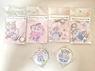 짱구는 못말려(크레용 신짱) 비스트로 오라 바닥 아크릴 키링 캔 배지