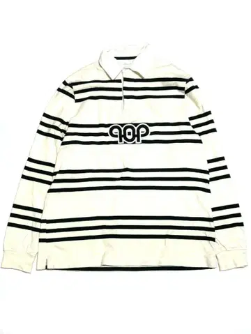 POP 팝 트레이딩 컴퍼니 라거 셔츠 보더 피케 셔츠