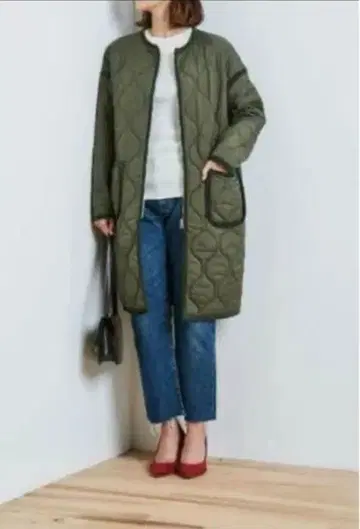 SHINZONE 퀼팅 자켓 롱 기장 34