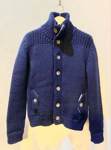 로베르토 콜리나 쉽스 이탈리아제 니트 가디건 46 네이비 M