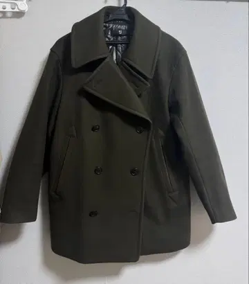 올리브 울 피 코트 S 사이즈