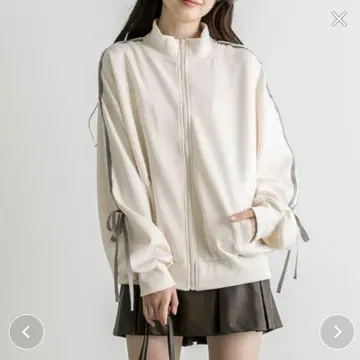 소매 리본 트랙 자켓 집업 트레이닝복