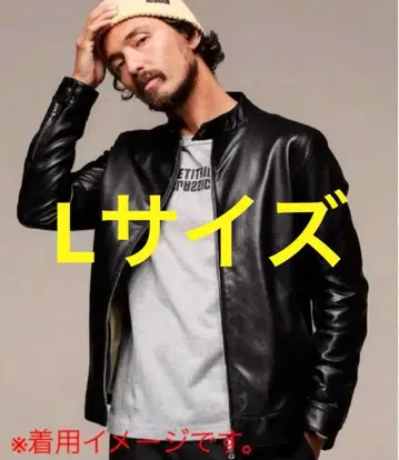 L 사이즈 NANO UNIVERSE 양가죽 램 가죽 명작 싱글 라이더