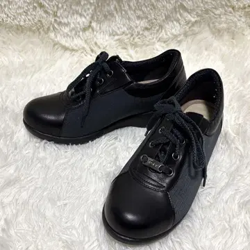 Miss Kyouko 스니커즈 라메 컴포트 4E 천연 가죽 22.5cm