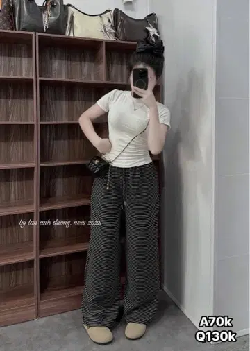 화이트 반팔 T셔츠 셋업 Freesize