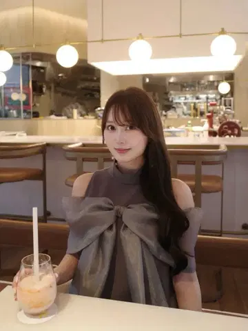 MISTREASS Sheer Big Ribbon Mini Dress