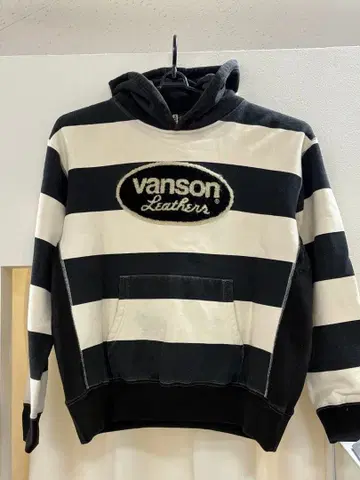 레어 XL 사이즈 VANSON Leathers 보더 후드 맨투맨