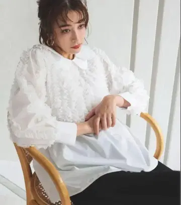 DONOBAN 2way 미니 프릴 튜닉 블라우스