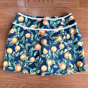 [캘러웨이] 골프웨어 오렌지 패턴 스커트